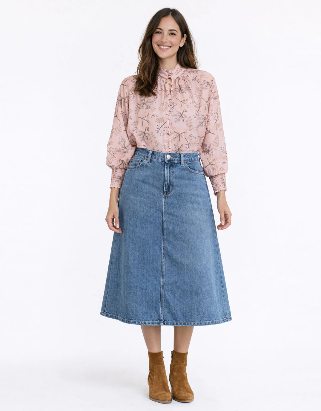 Hazel Blouse - Tea Rose Print - Image 2