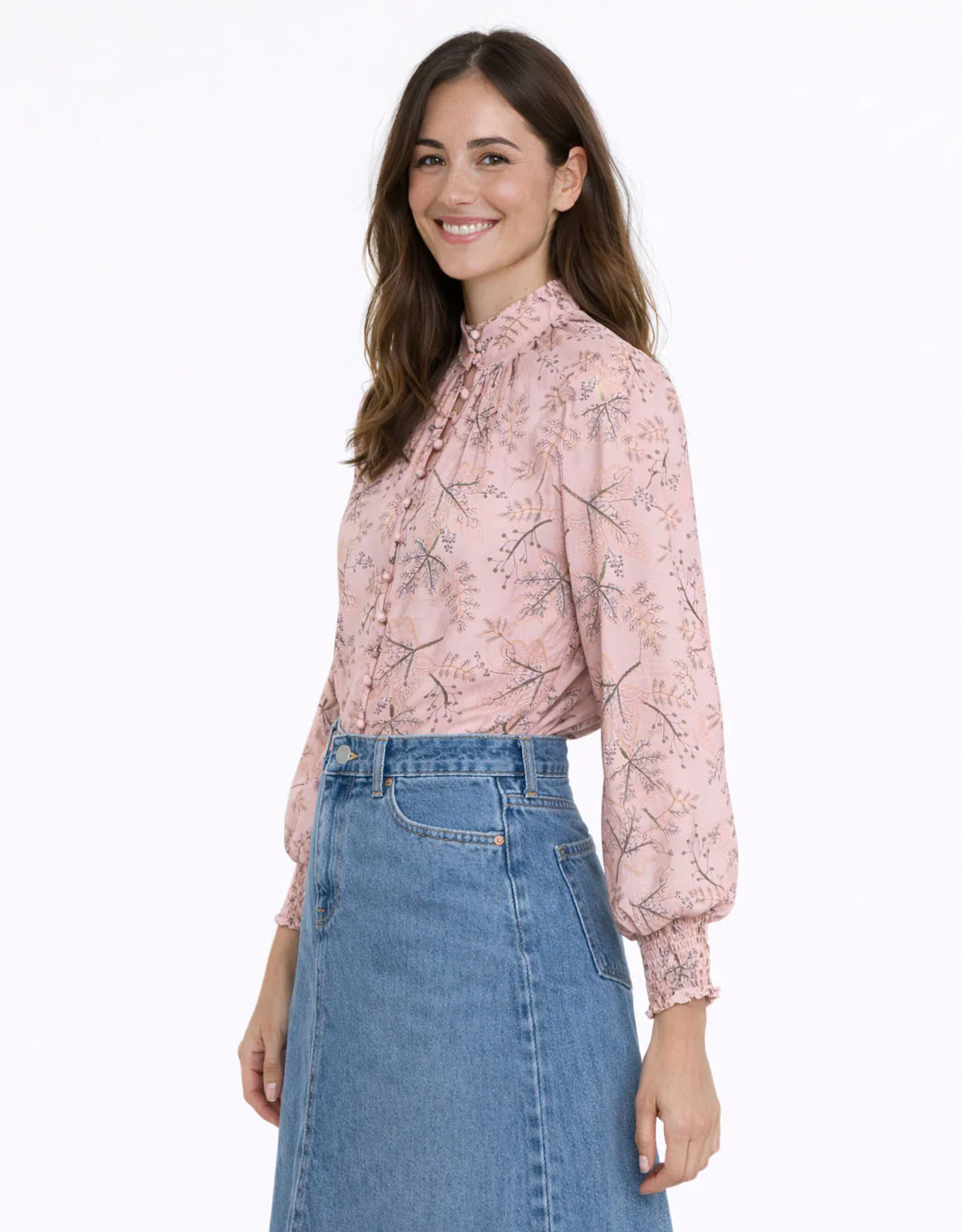 Hazel Blouse - Tea Rose Print - Image 4