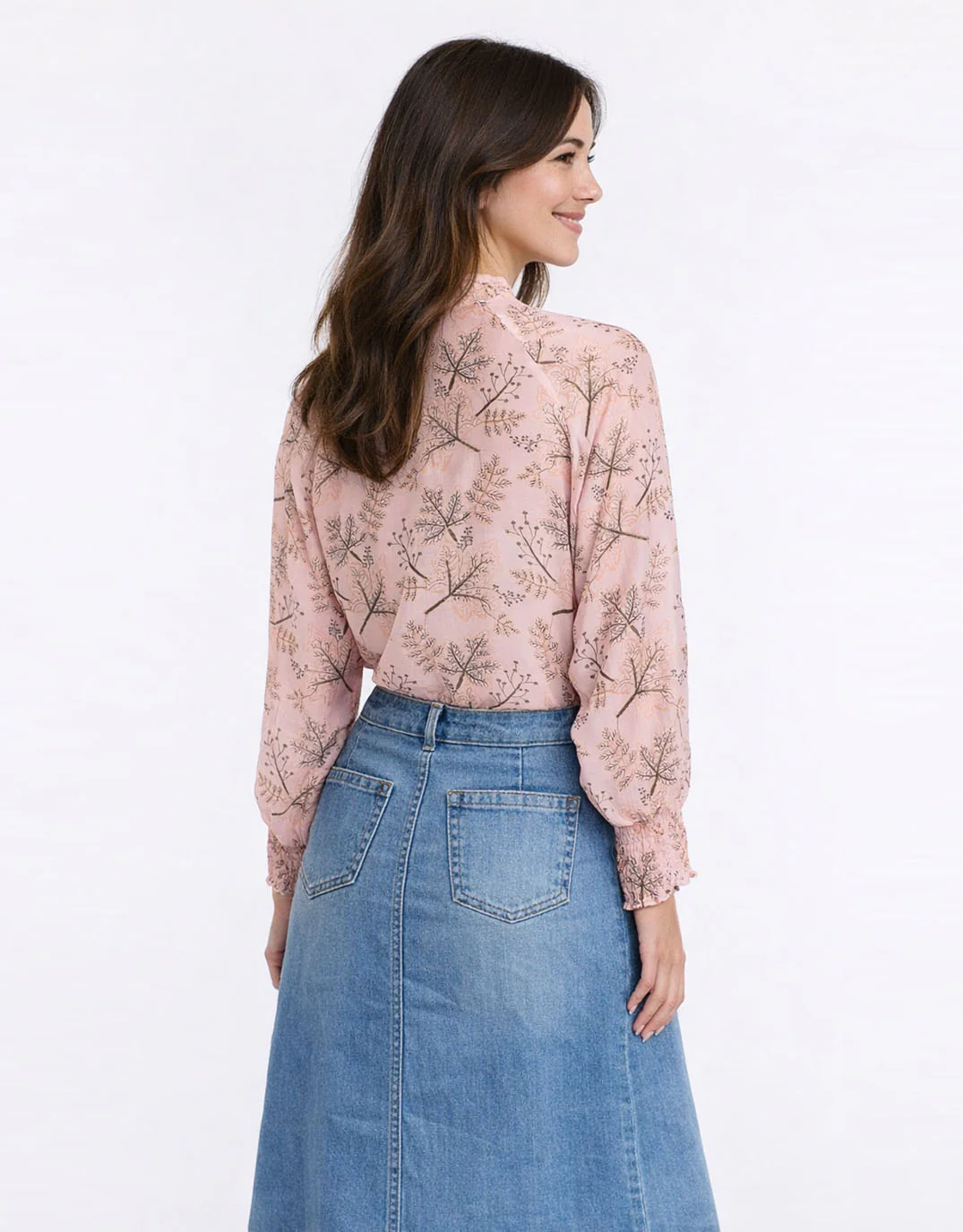 Hazel Blouse - Tea Rose Print - Image 5