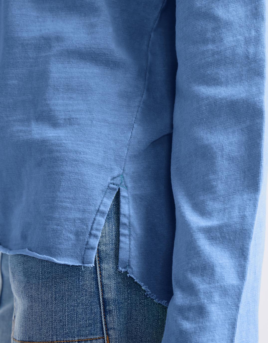 Henley Sunset Top - Danish Blue - Image 3