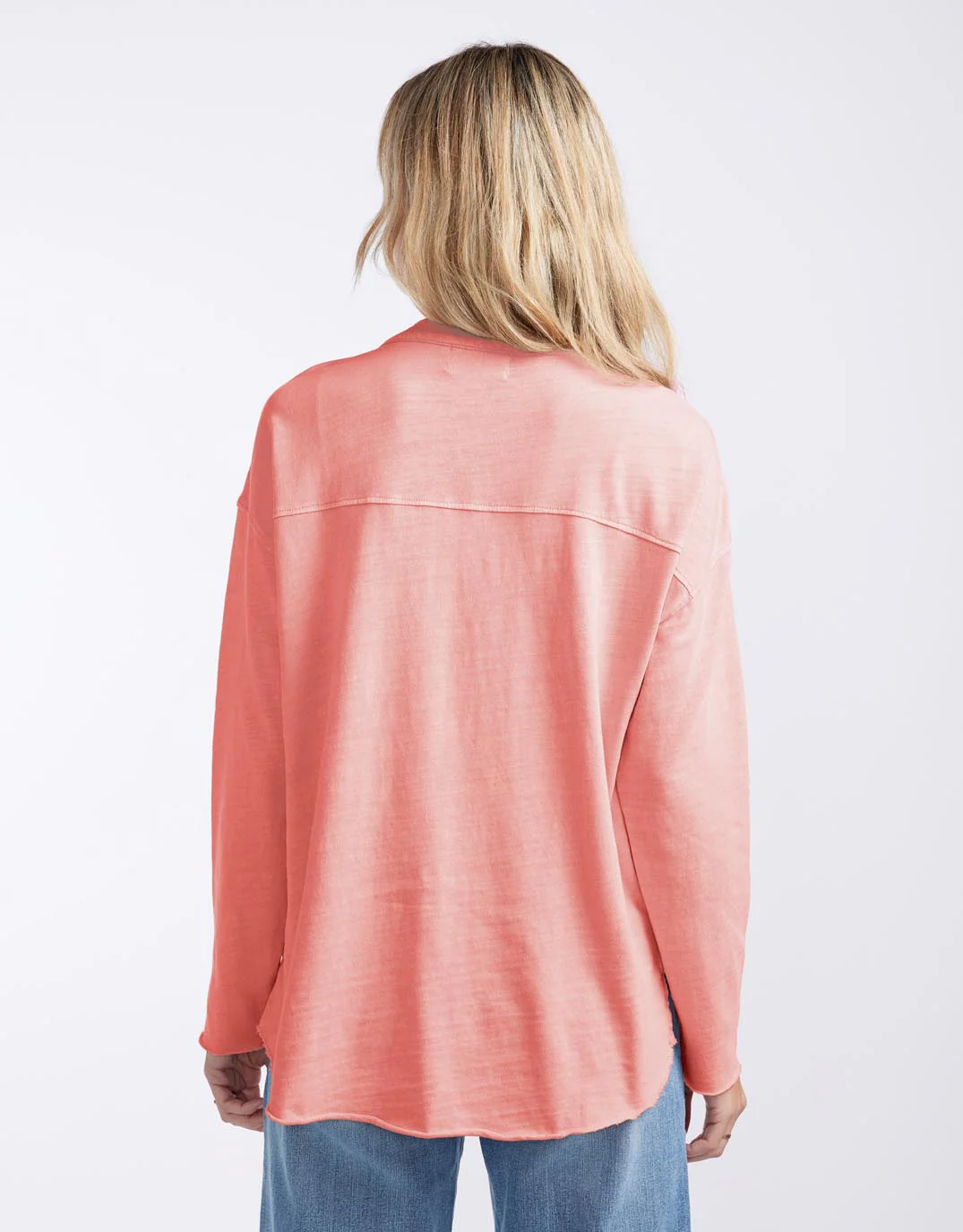 Henley Sunset Top - Melon - Image 8