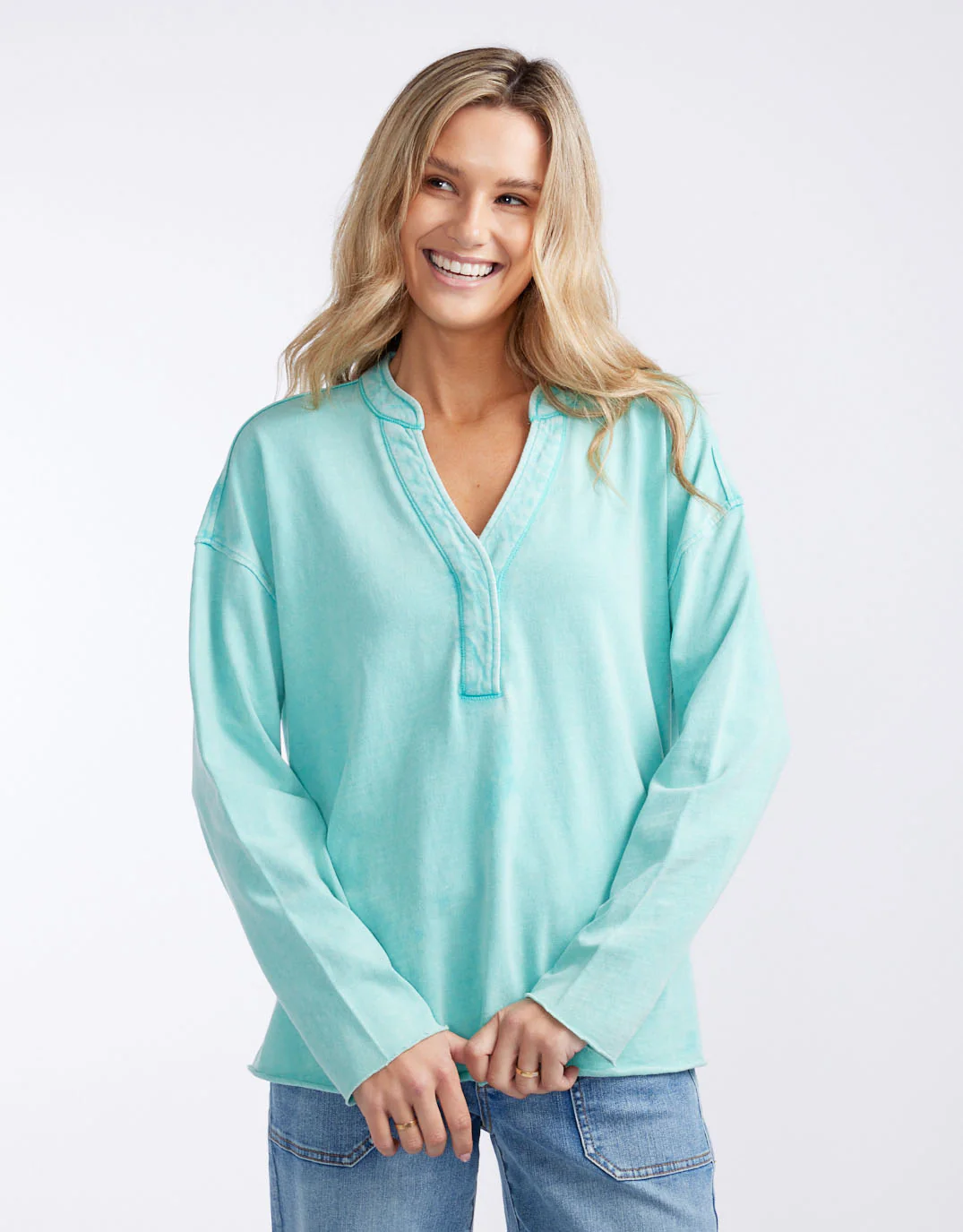 Henley Sunset Top - Seaglass - Image 3