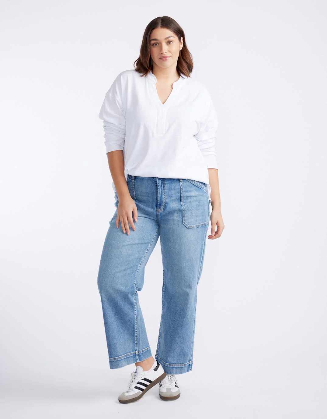 Henley Sunset Top - White - Image 14