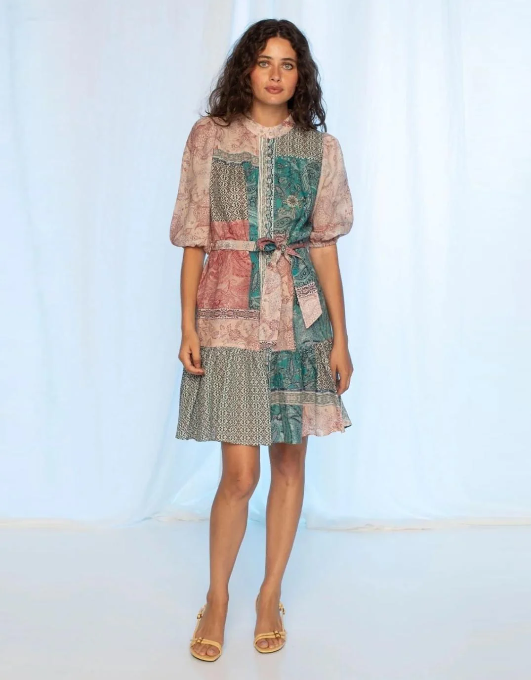 Holly Mini Dress - Paisley Mosaic - Image 2