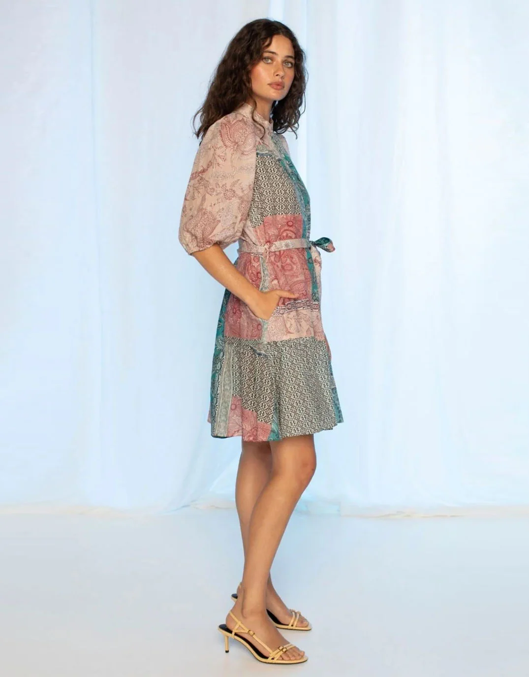 Holly Mini Dress - Paisley Mosaic - Image 3