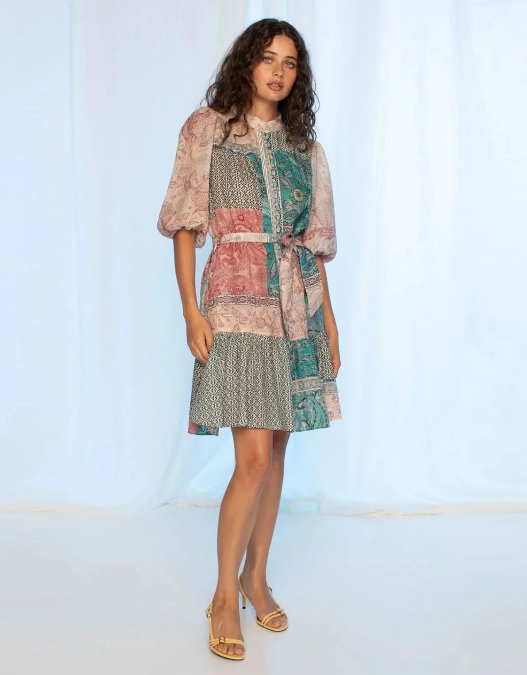 Holly Mini Dress - Paisley Mosaic - Image 4