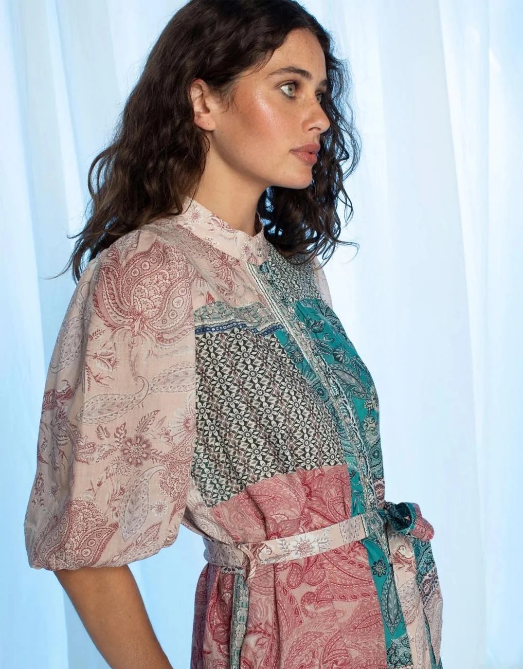Holly Mini Dress - Paisley Mosaic - Image 6