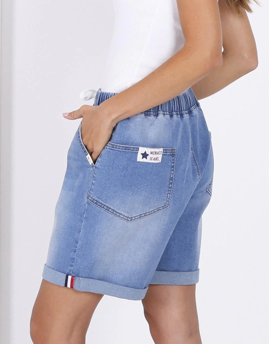 Hugo Denim Shorts - Light Blue - Image 4
