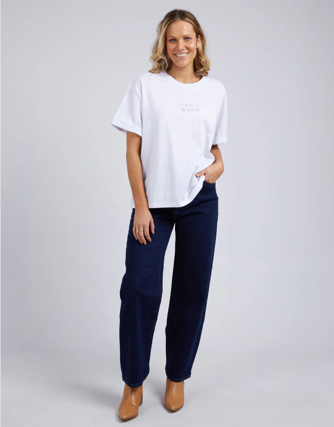 Huntleigh Oversized Tee - White - Image 2