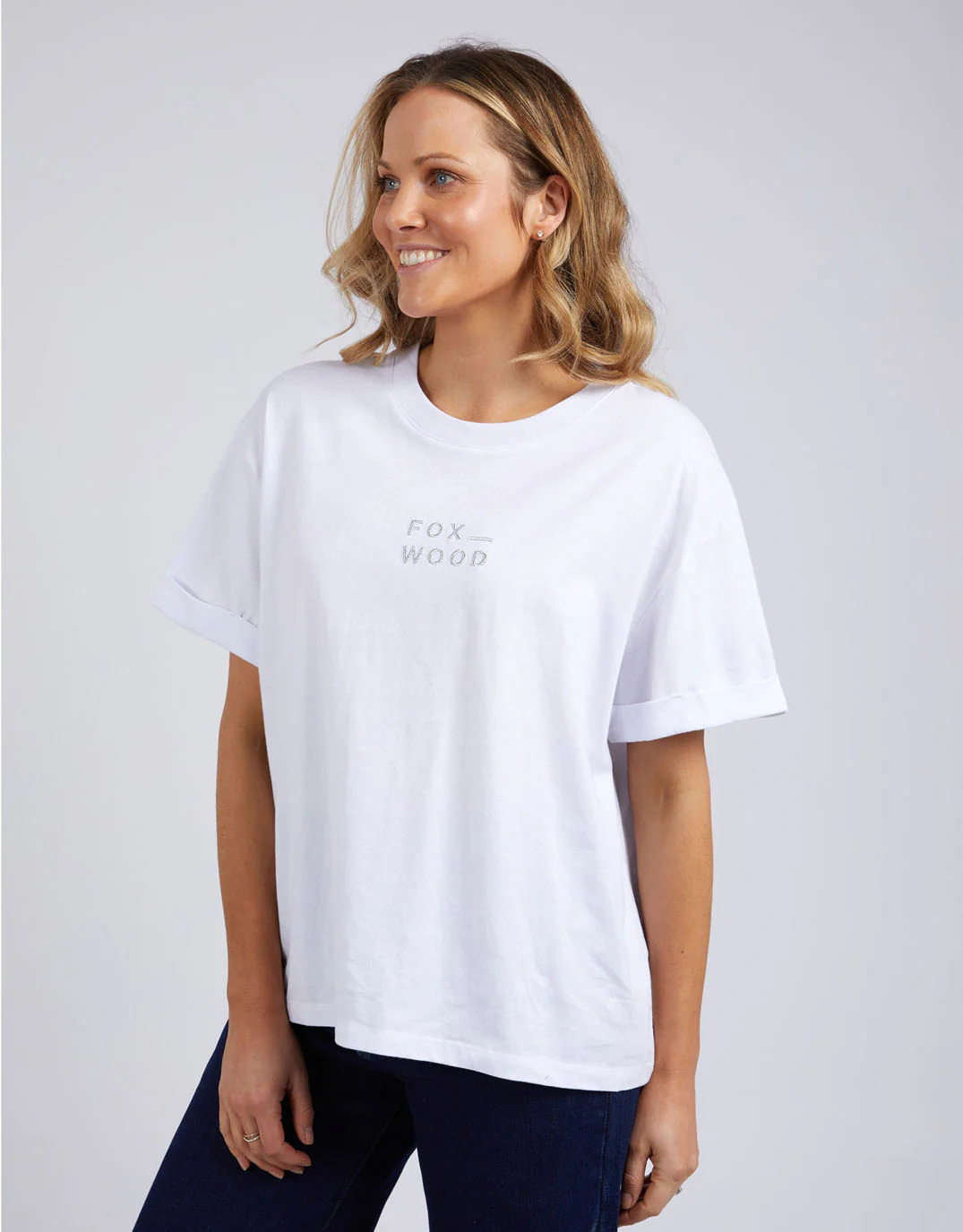 Huntleigh Oversized Tee - White - Image 4