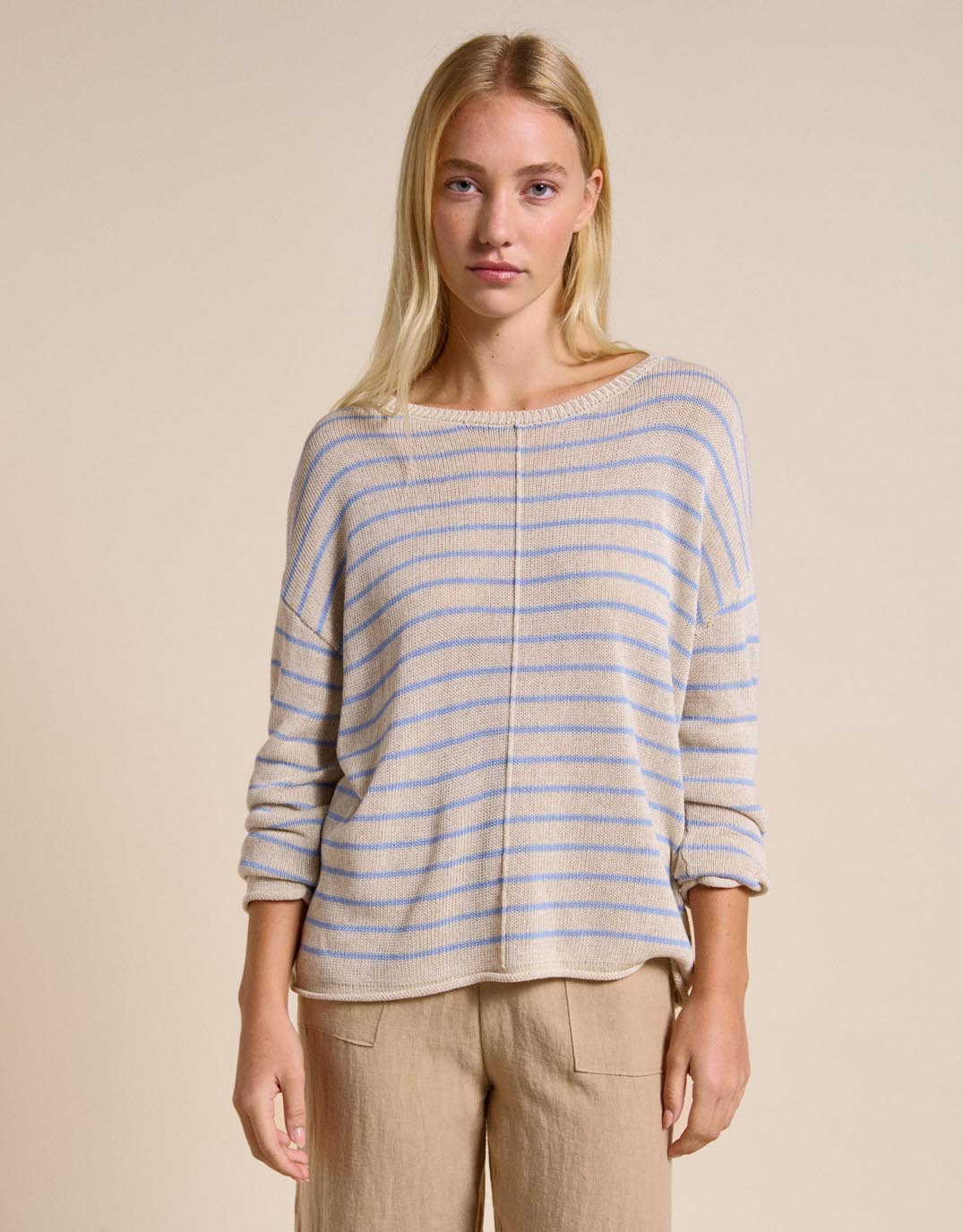Indi Knit - Natural/Blue - Image 3