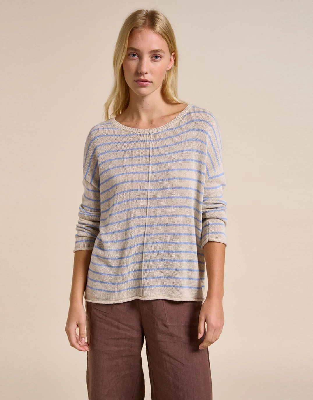 Indi Knit - Natural/Blue - Image 5