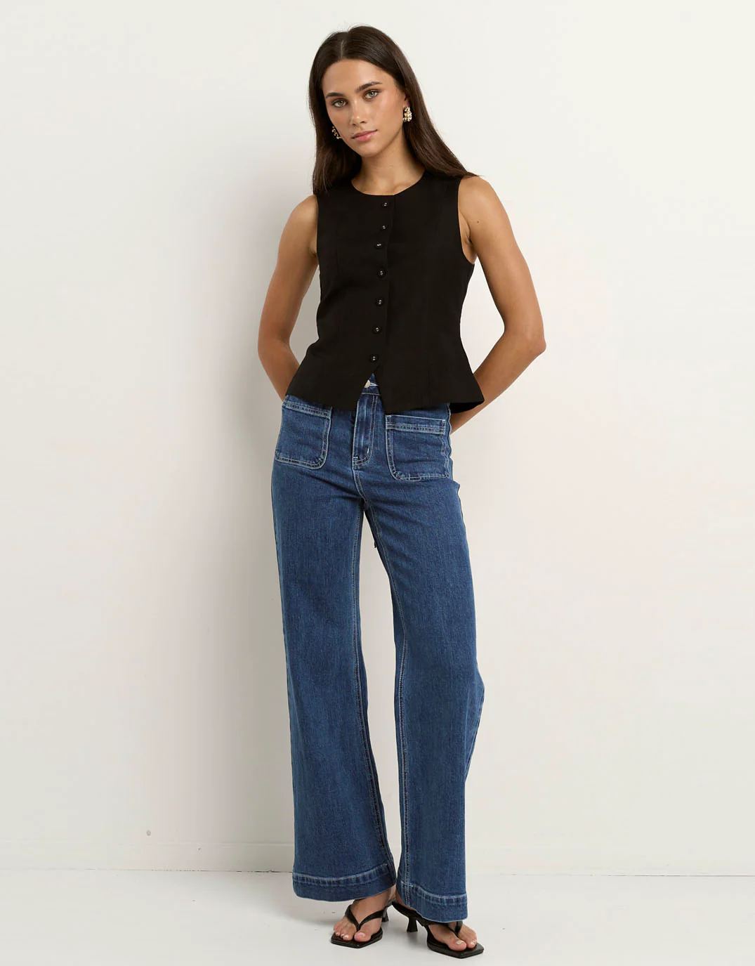 Infusion Sleeveless Vest - Black - Image 3