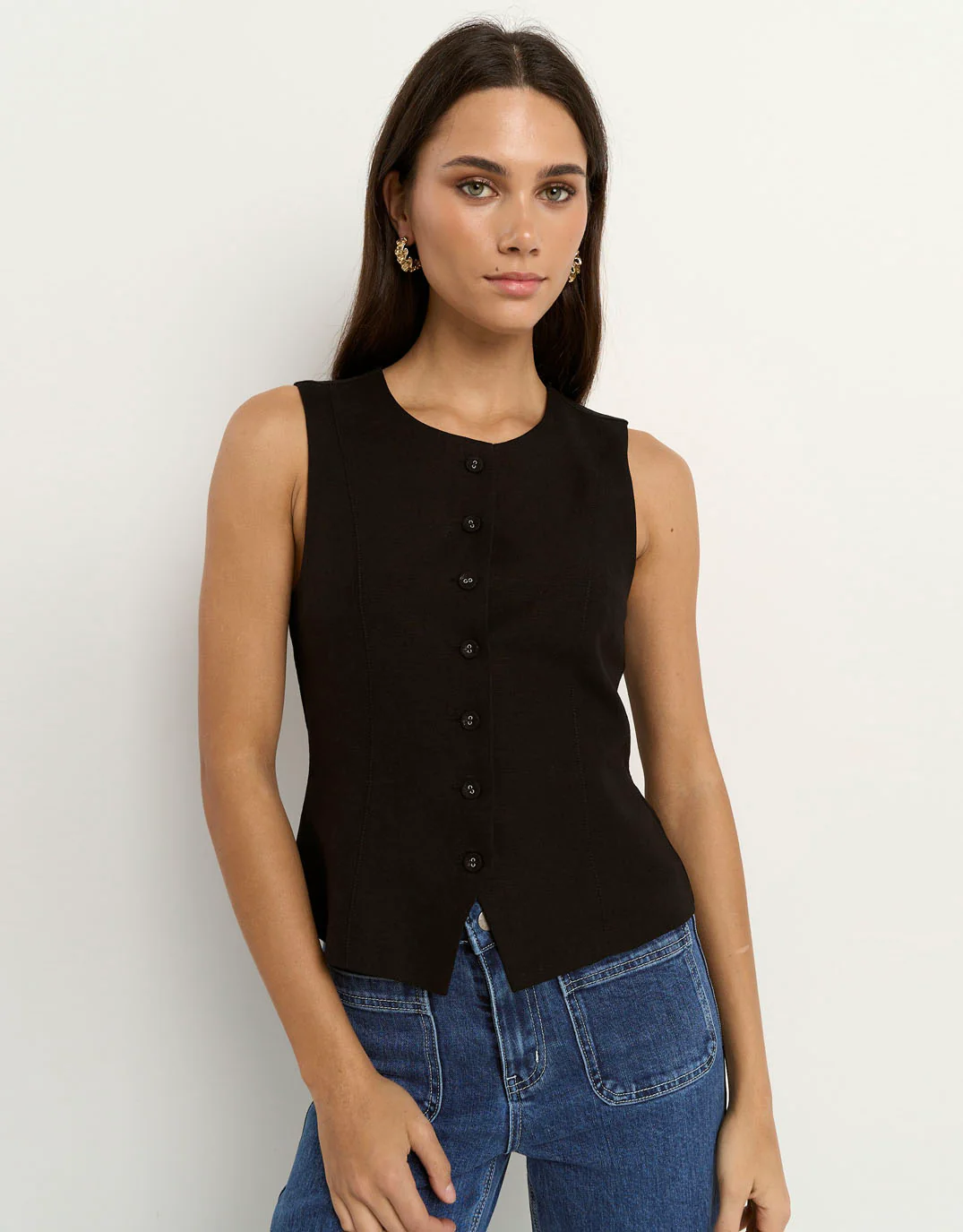 Infusion Sleeveless Vest - Black - Image 4
