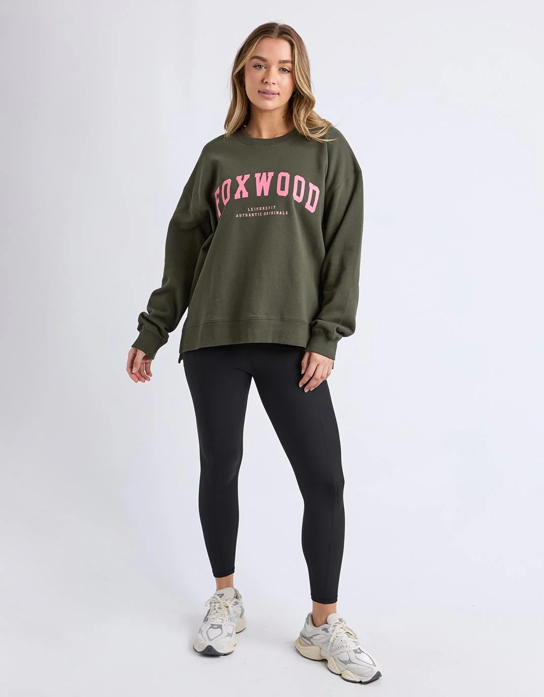 Interval Crew - Dark Khaki / Coral - Image 3