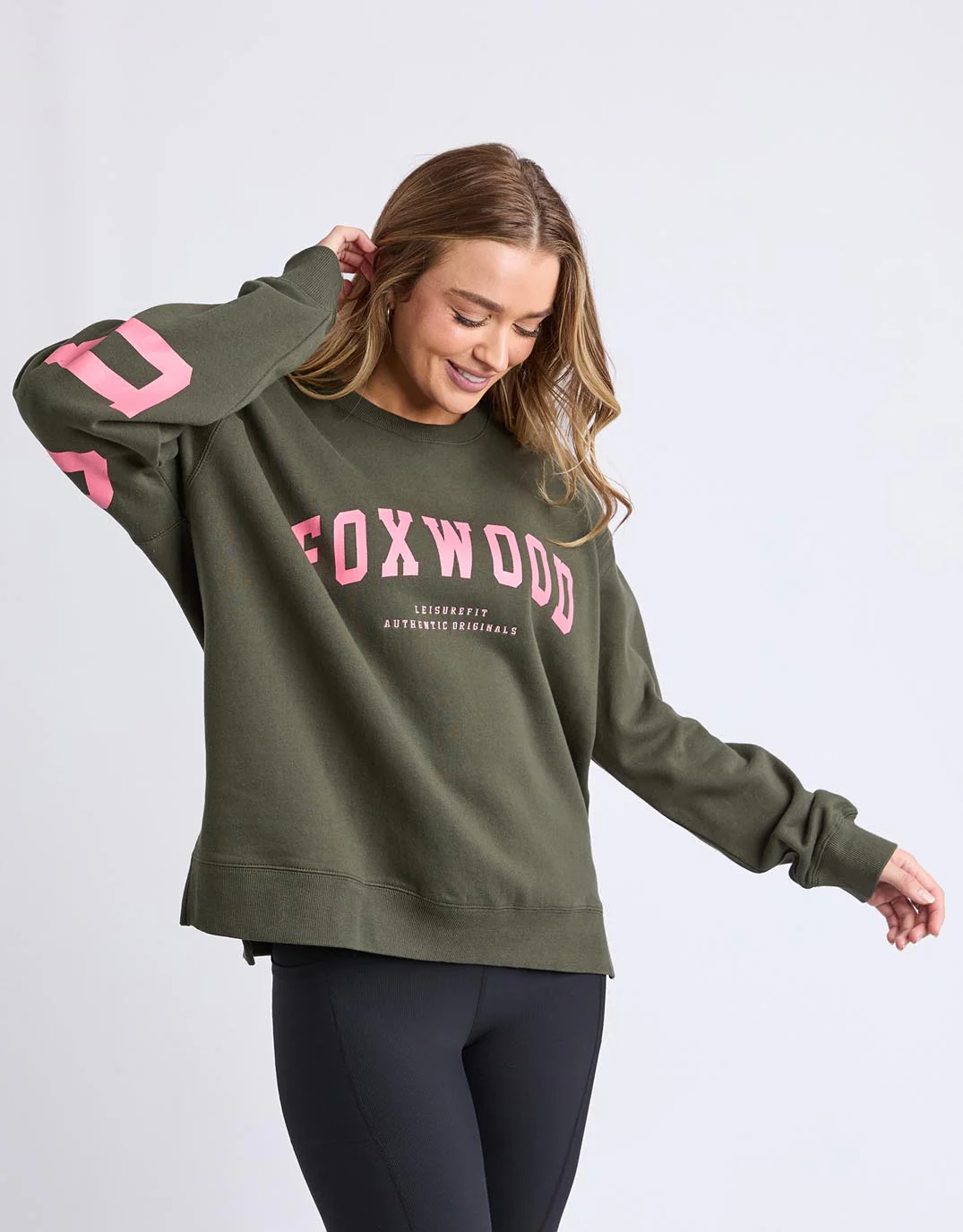 Interval Crew - Dark Khaki / Coral - Image 5
