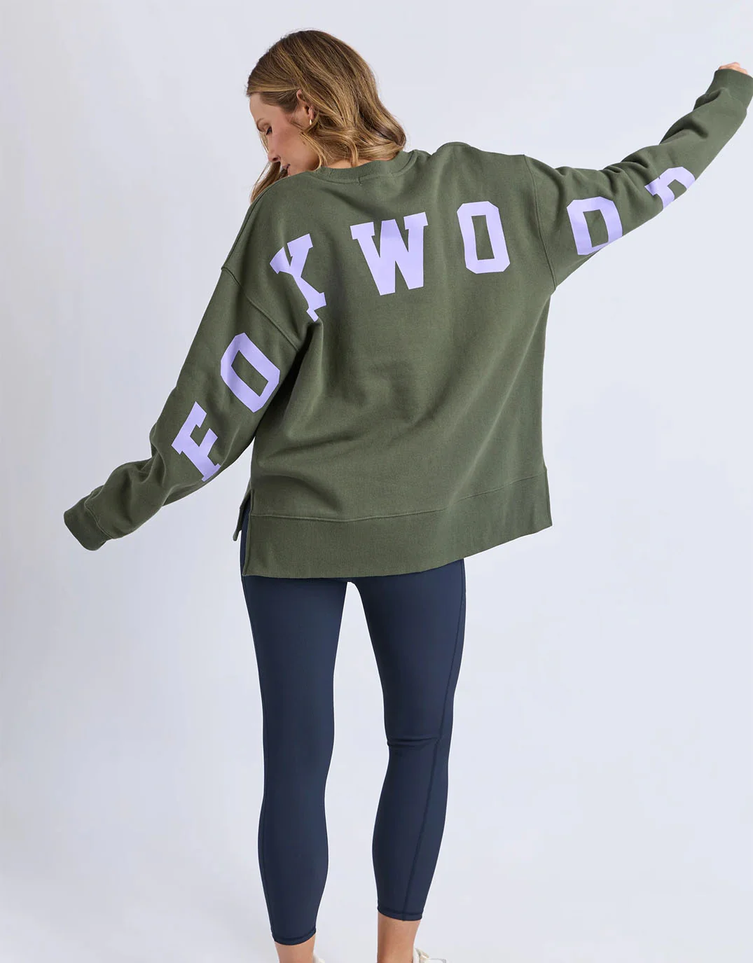 Interval Crew - Khaki with Lilac - Image 2