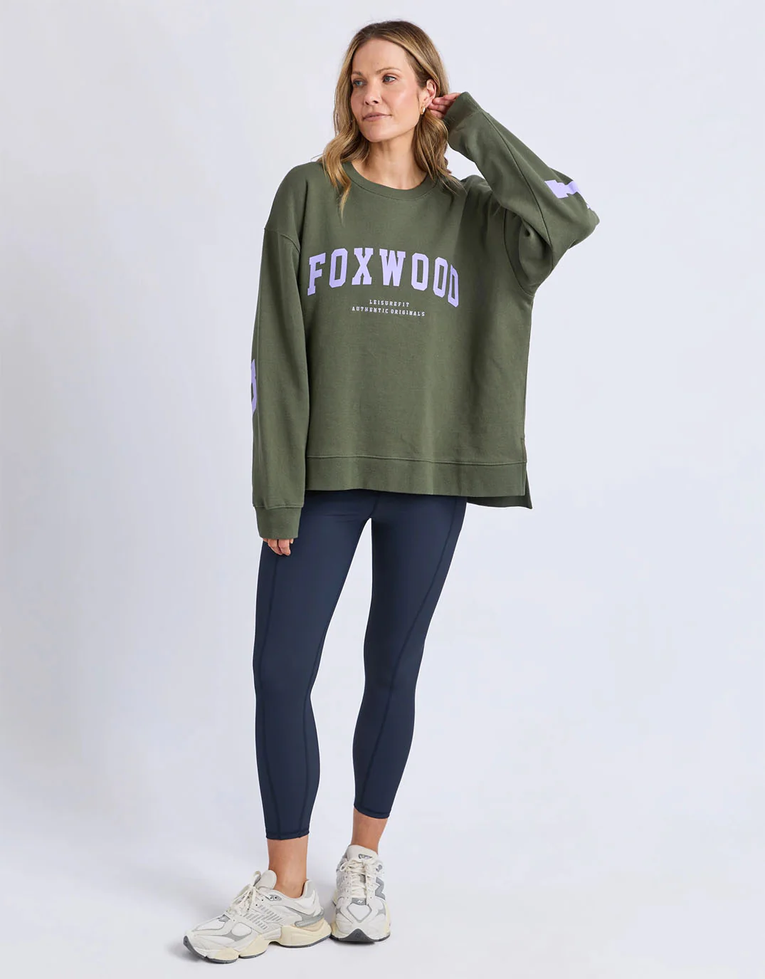 Interval Crew - Khaki with Lilac - Image 3