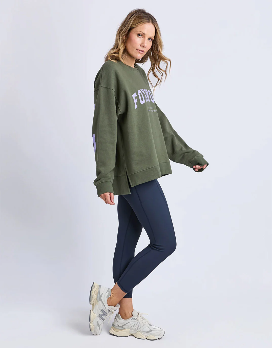 Interval Crew - Khaki with Lilac - Image 4
