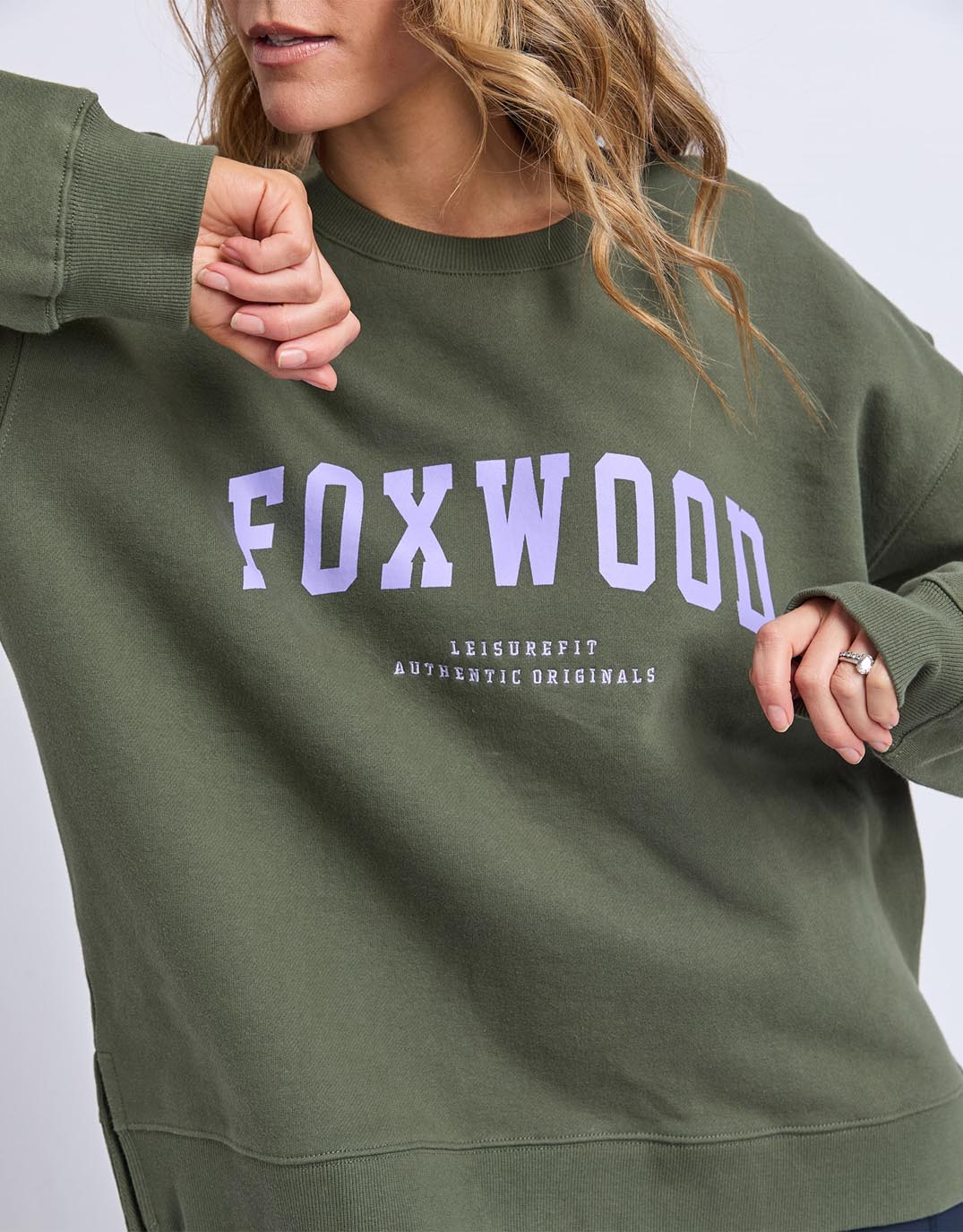 Interval Crew - Khaki with Lilac - Image 5