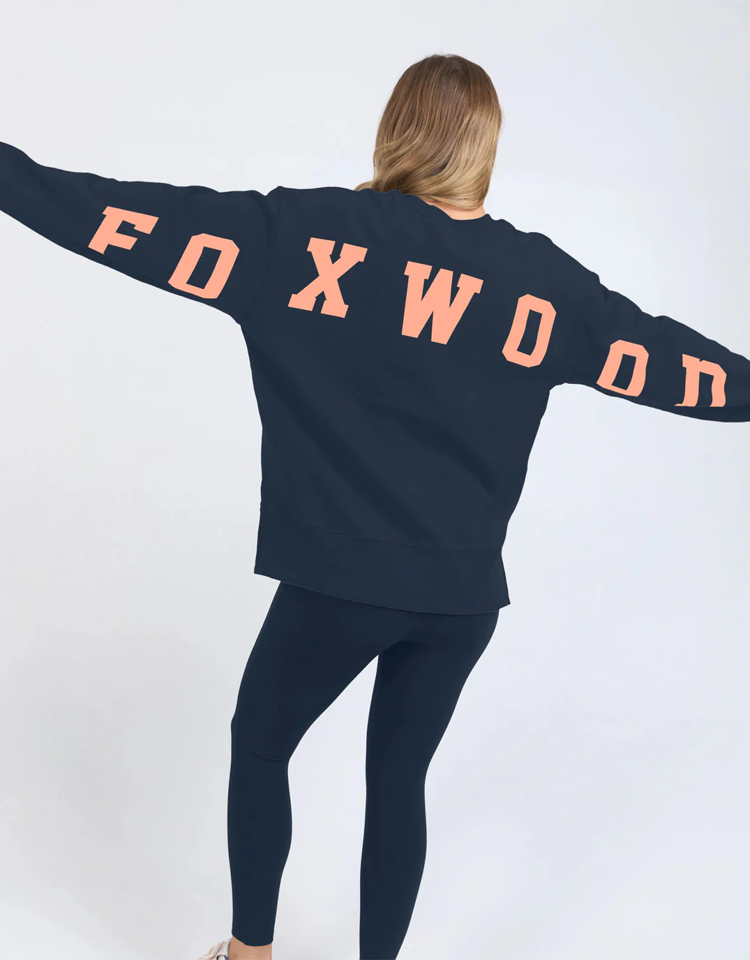 Interval Crew - Navy with Peach - Image 2