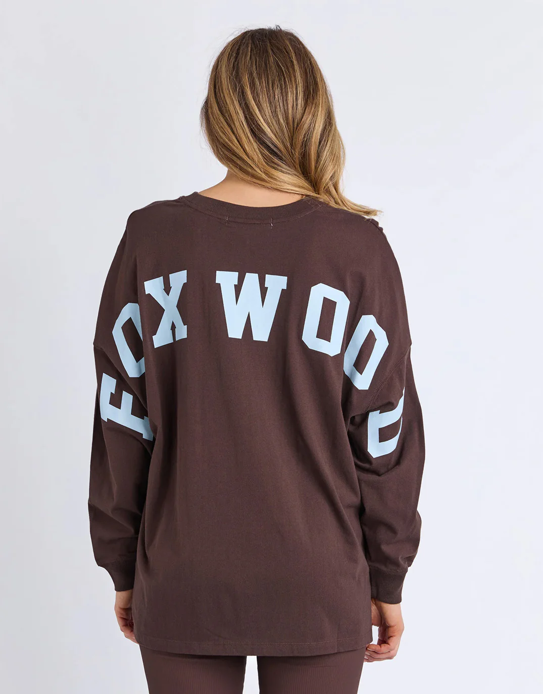 Interval Long Sleeve - Coffee/Light Blue - Image 2