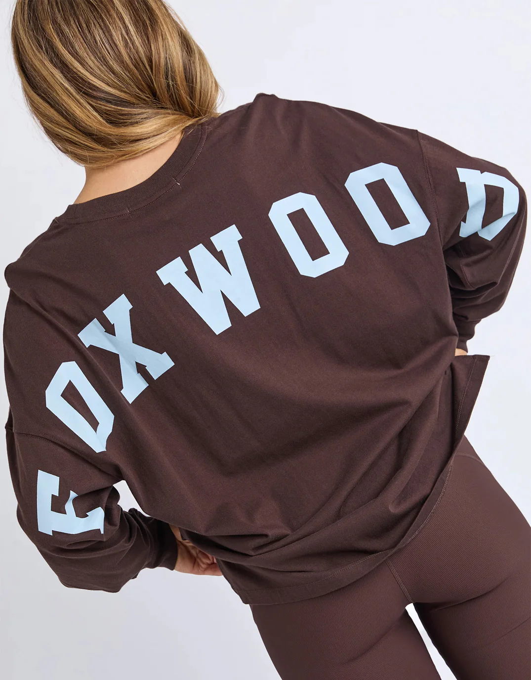 Interval Long Sleeve - Coffee/Light Blue - Image 7