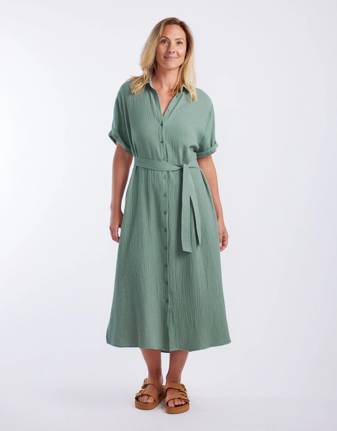 Isla Midi Dress - Sage - Image 4