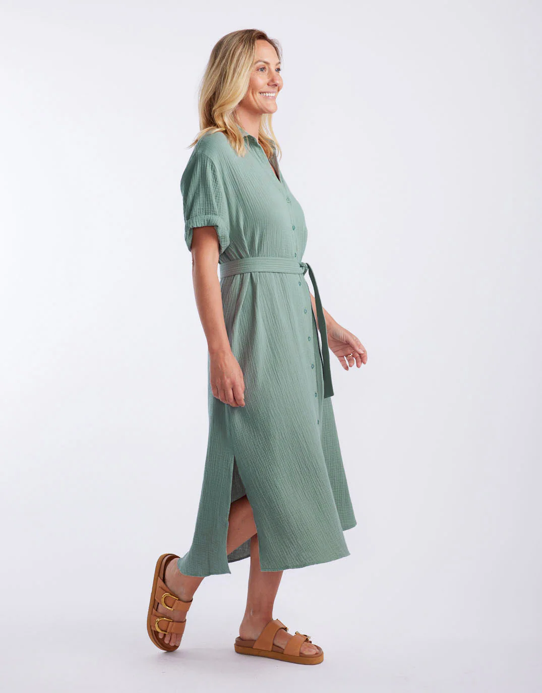 Isla Midi Dress - Sage - Image 5