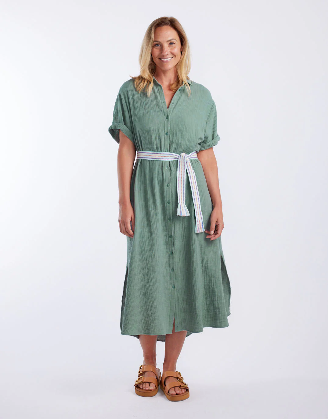 Isla Midi Dress - Sage - Image 6