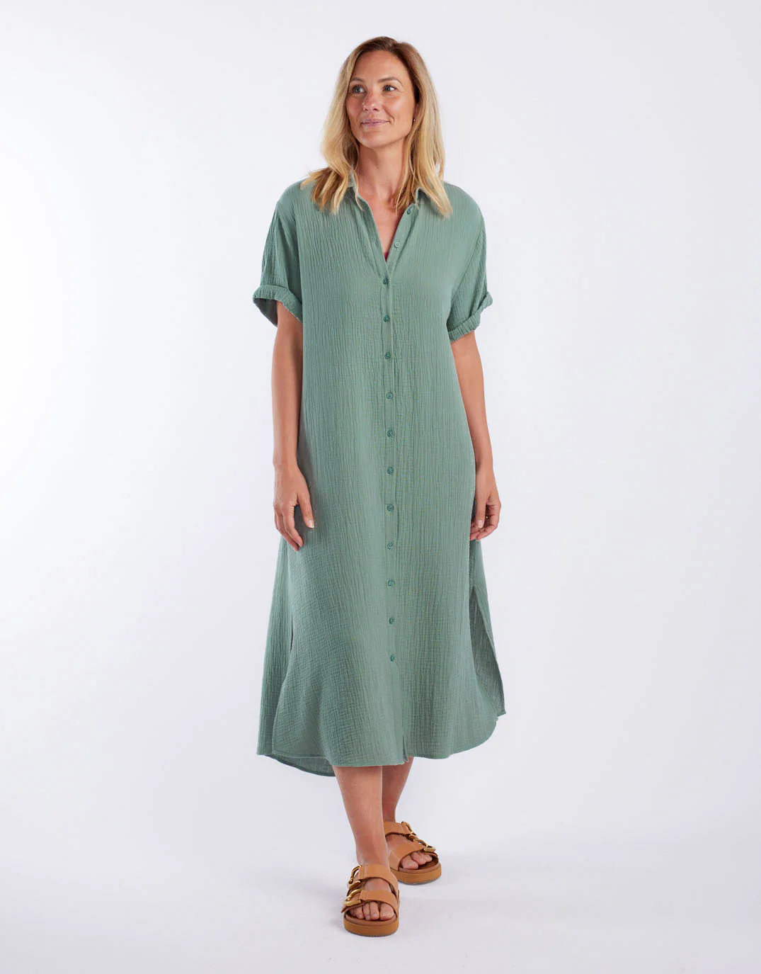 Isla Midi Dress - Sage - Image 8