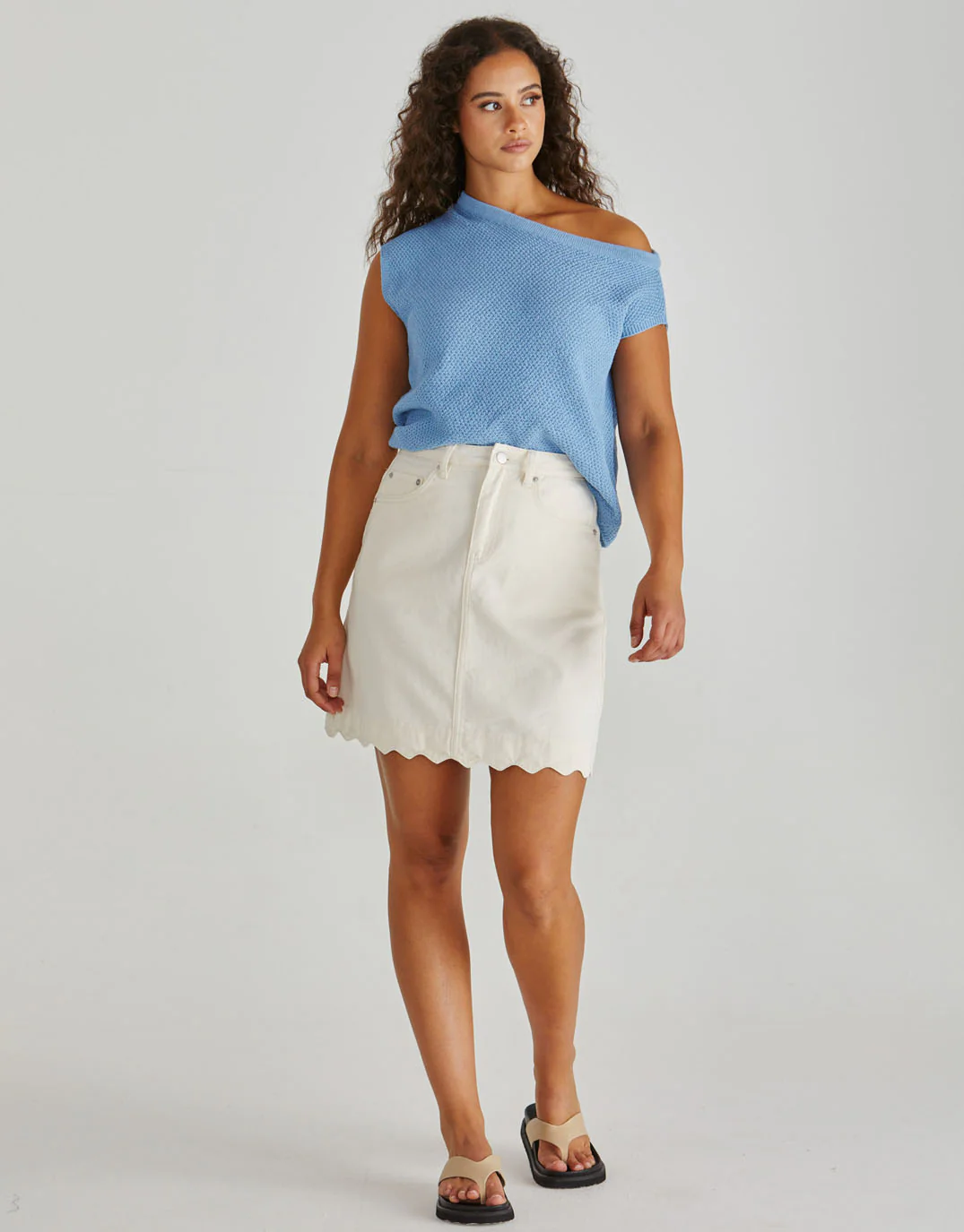 Jaci Knit Top - Blue - Image 2
