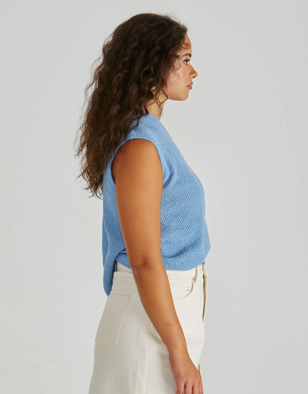 Jaci Knit Top - Blue - Image 3