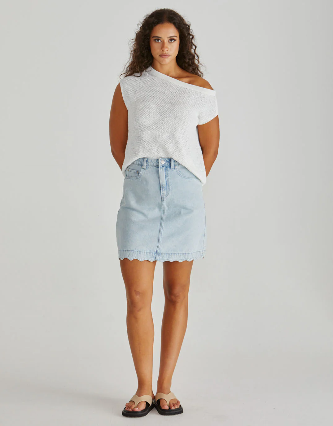 Jaci Knit Top - White - Image 2