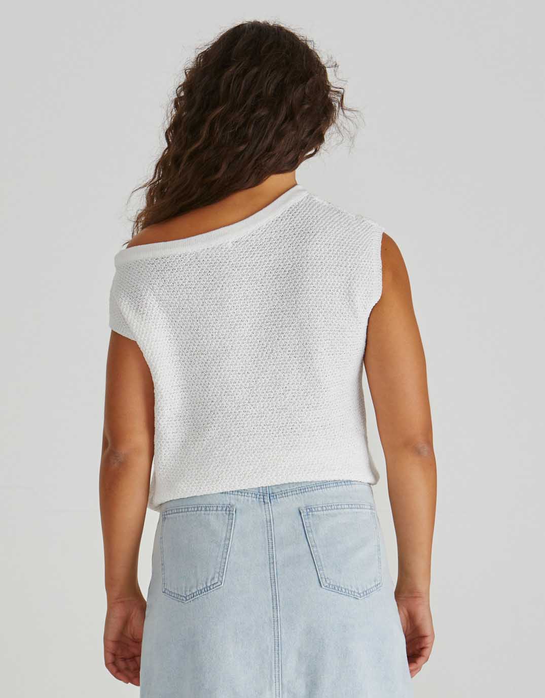 Jaci Knit Top - White - Image 4