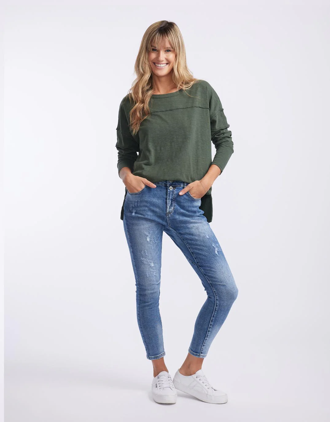 Jayne Throw On Top - Khaki - Image 2