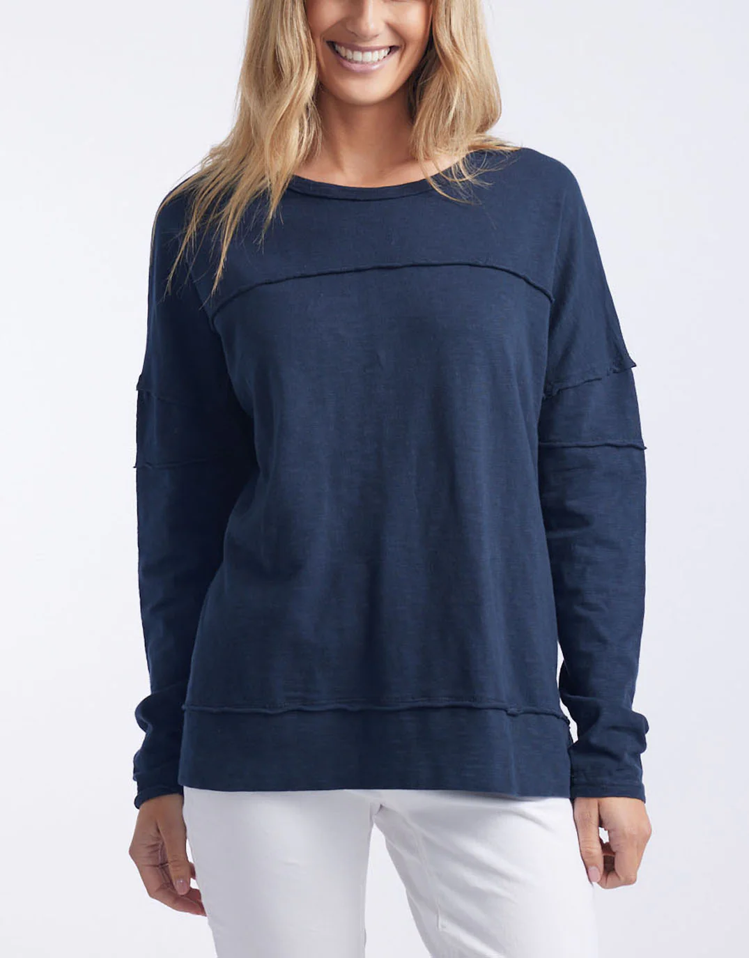 Jayne Throw On Top - Navy - Image 5