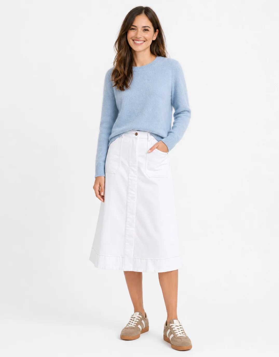 Kendell Crew Knit - Blue - Image 2