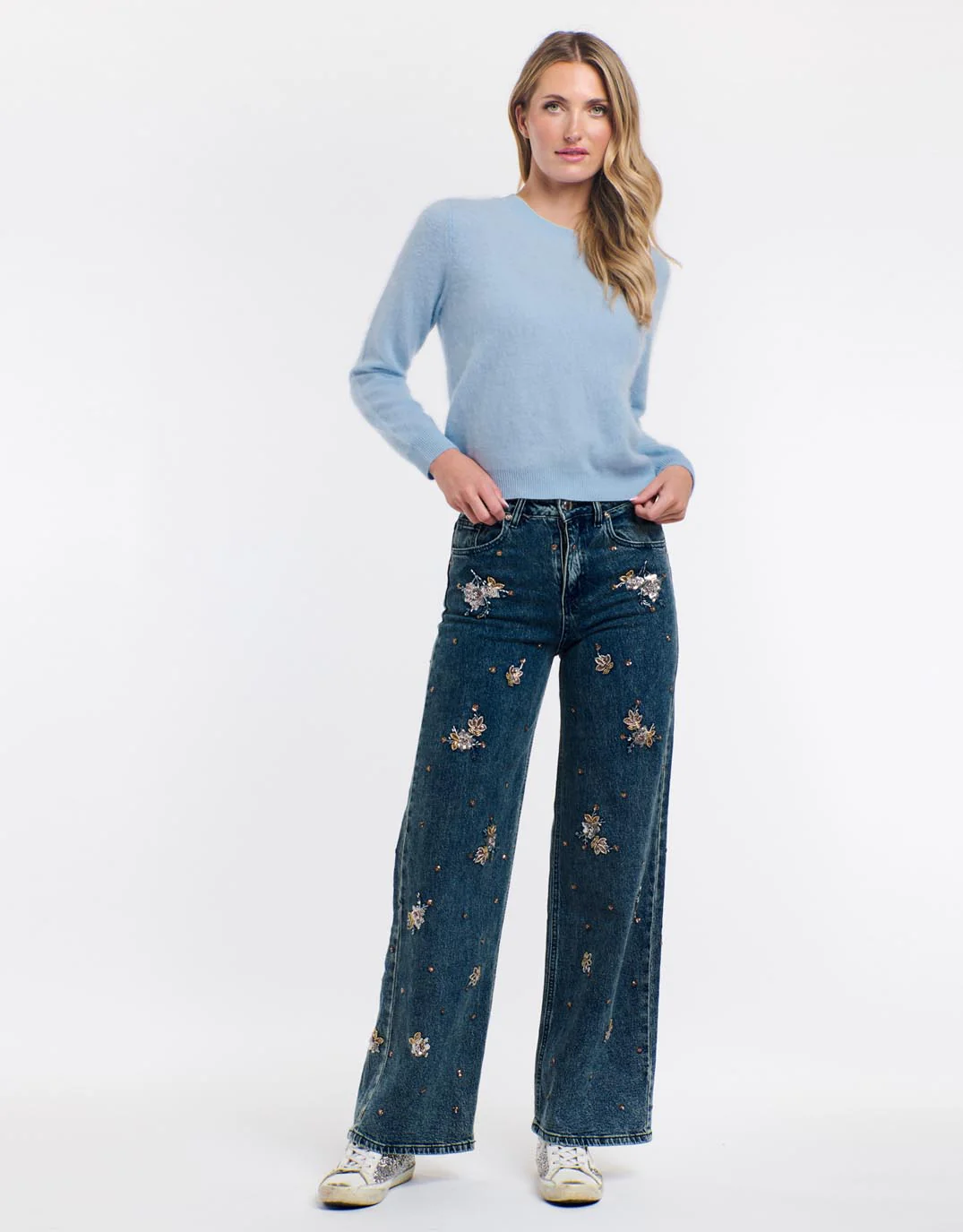 Kendell Crew Knit - Blue - Image 5