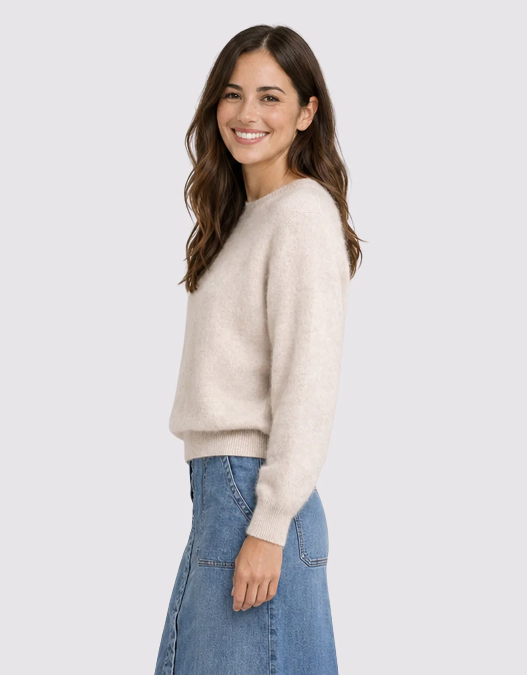 Kendell Crew Knit - Natural - Image 2
