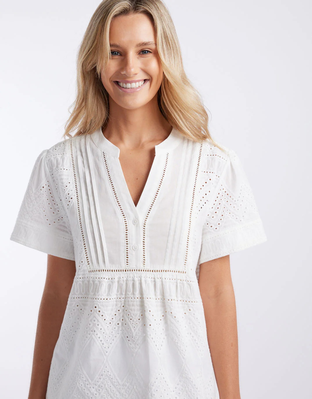 La Dolce Vita Short Sleeve Top - White - Image 4