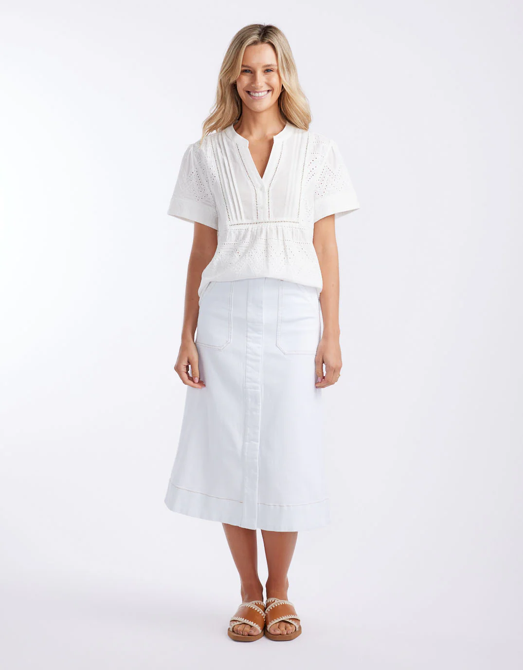 La Dolce Vita Short Sleeve Top - White - Image 5