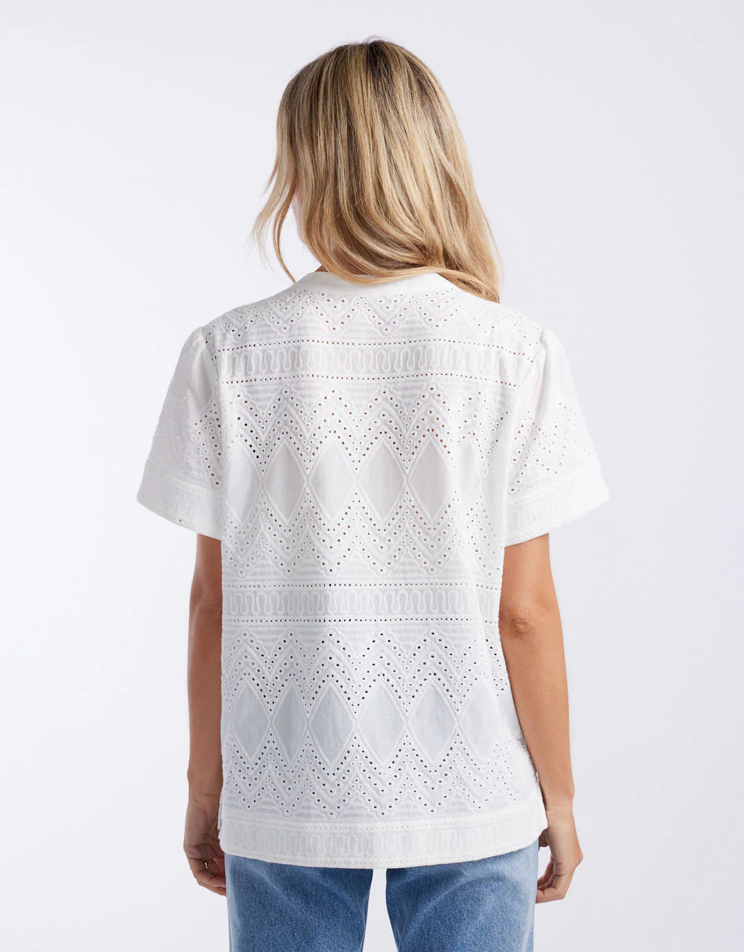 La Dolce Vita Short Sleeve Top - White - Image 9