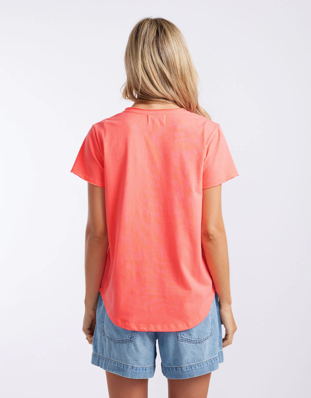 La Vacanza Vee Neck Tee - Watermelon - Image 5