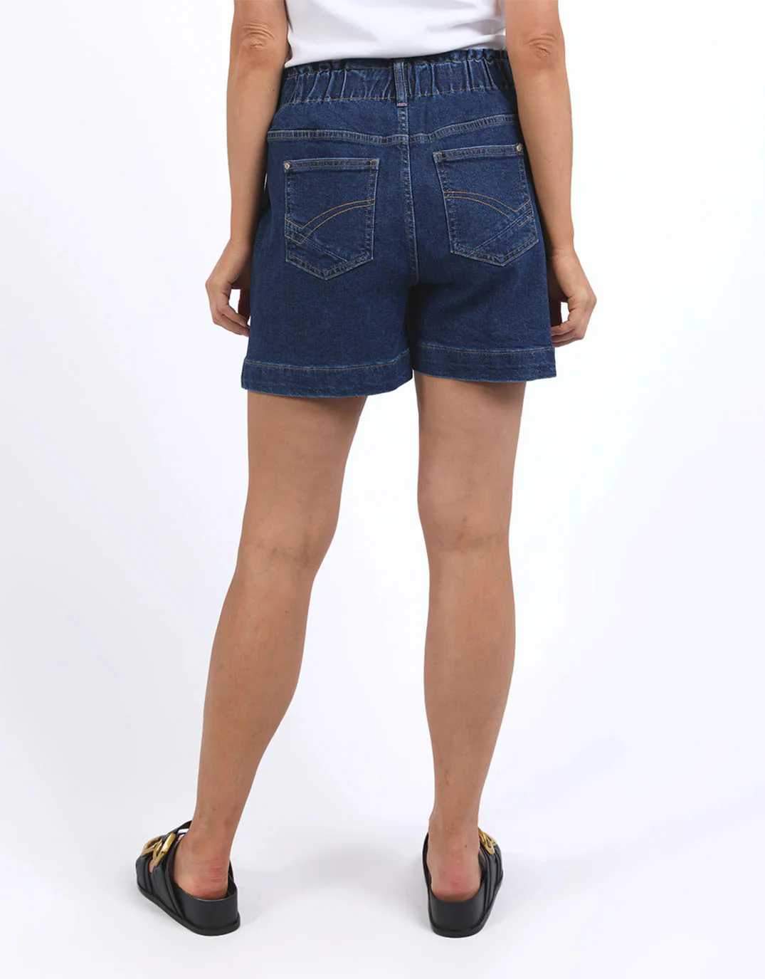 Lennox Denim Shorts - Dark Blue Wash - Image 6