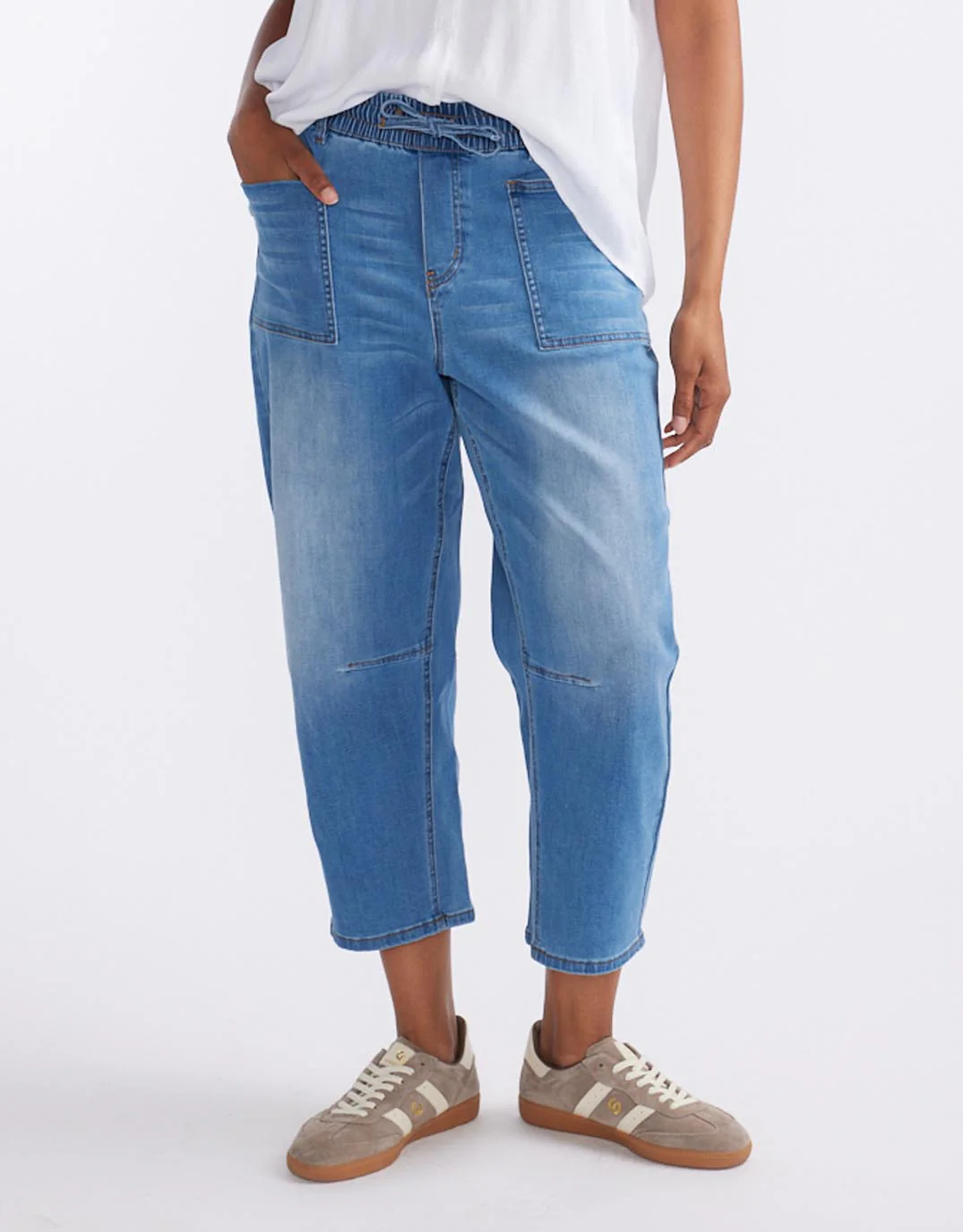 Leo Barrel Jeans - Blue Denim - Image 4