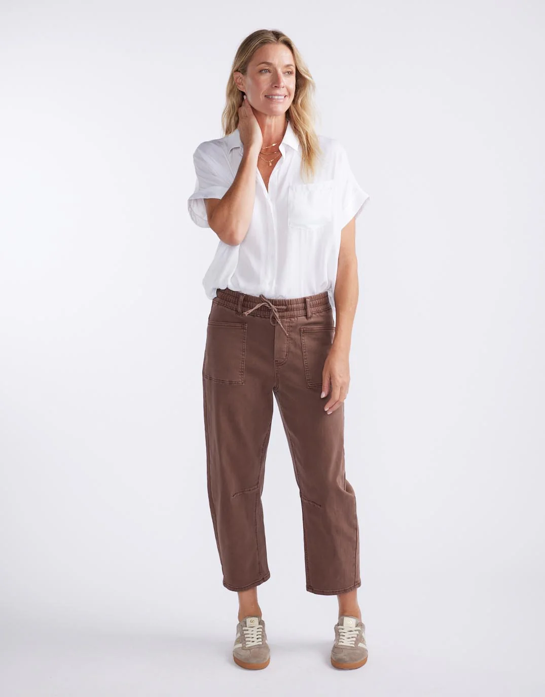 Leo Barrel Jeans - Chocolate - Image 3