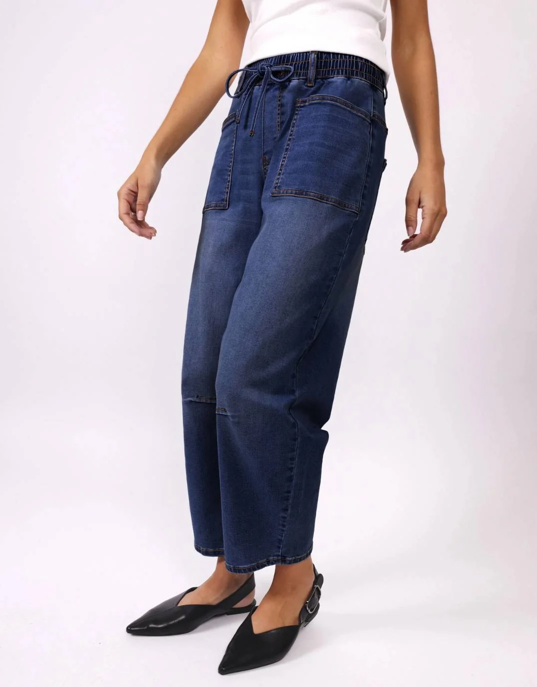 Leo Barrel Jeans - Ink - Image 5