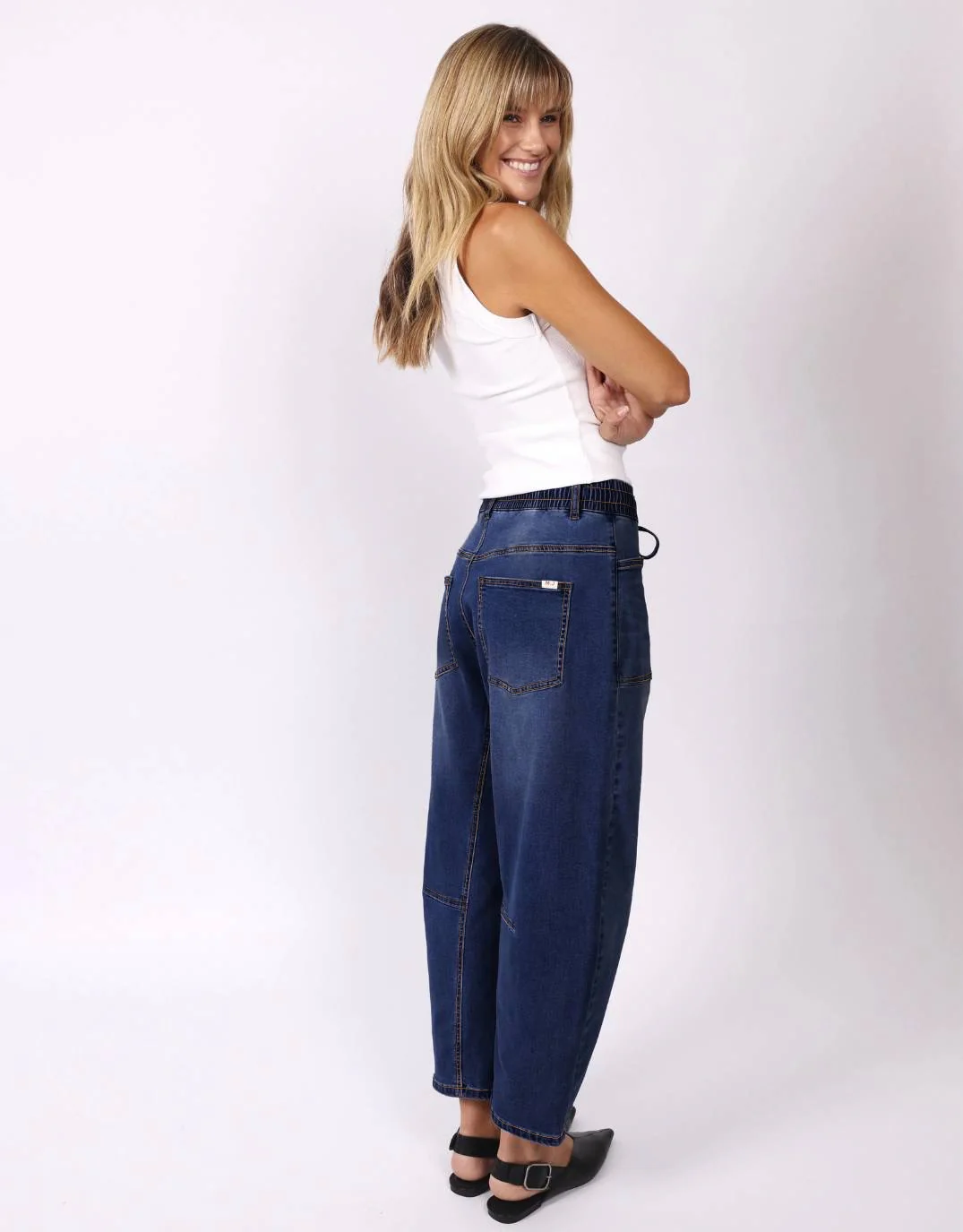 Leo Barrel Jeans - Ink - Image 6