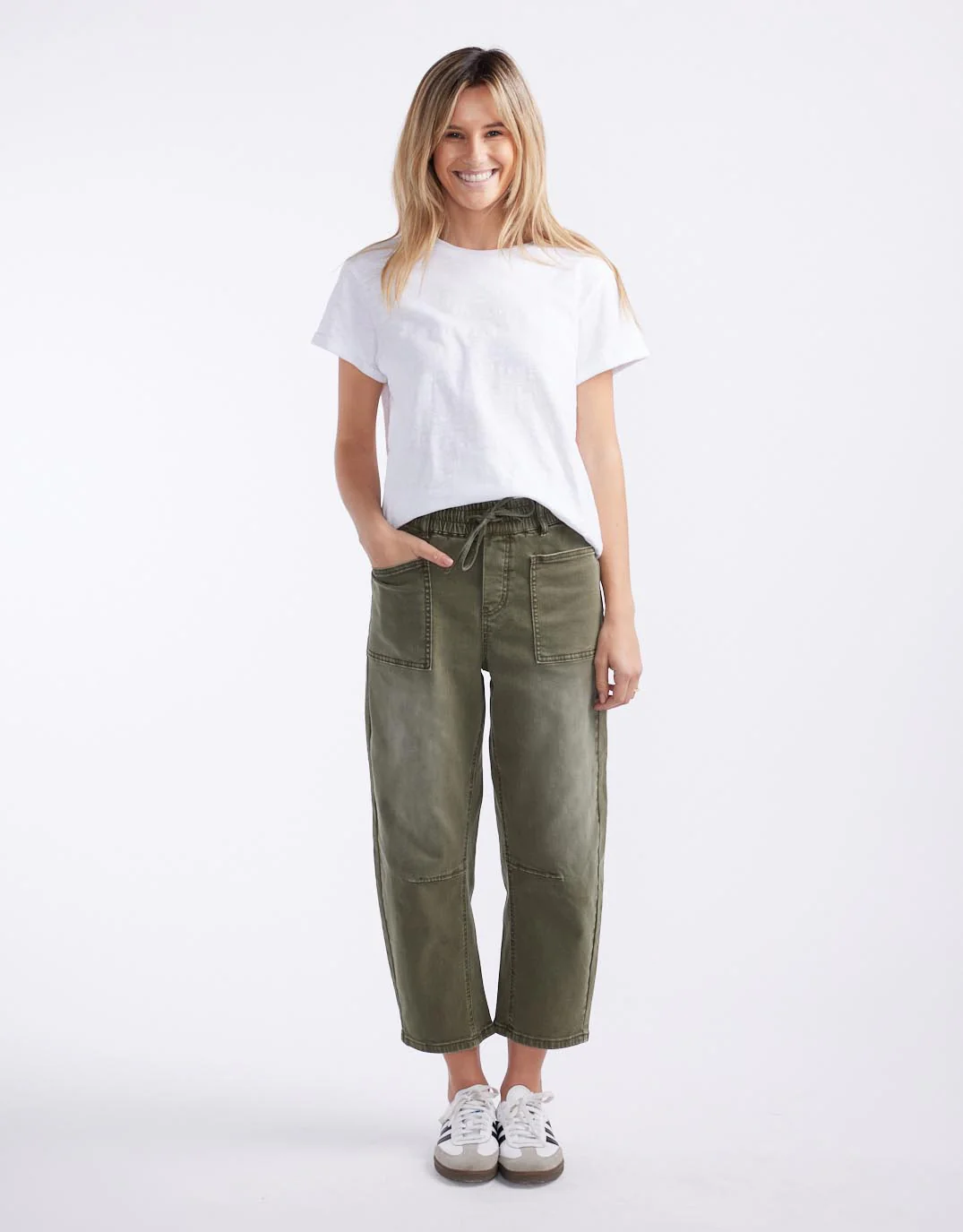 Leo Barrel Jeans - Khaki - Image 7